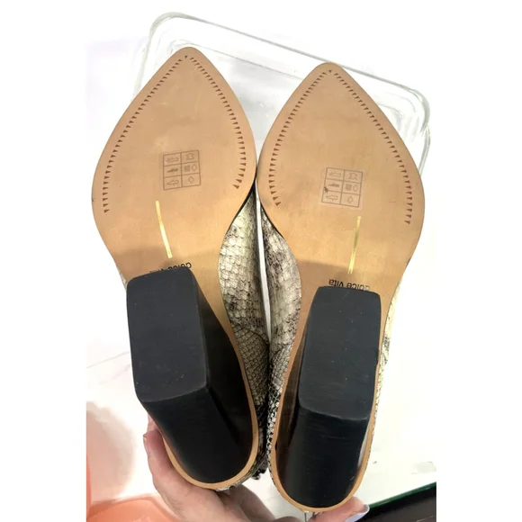 Dolce Vita Womens Snakeskin Print Leather Ankle Boots Size 9.5 Issa NEW - Picture 8 of 15